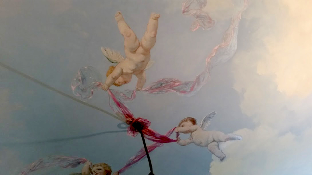 Un ciel (peint) au plafond - Atelier Follaco