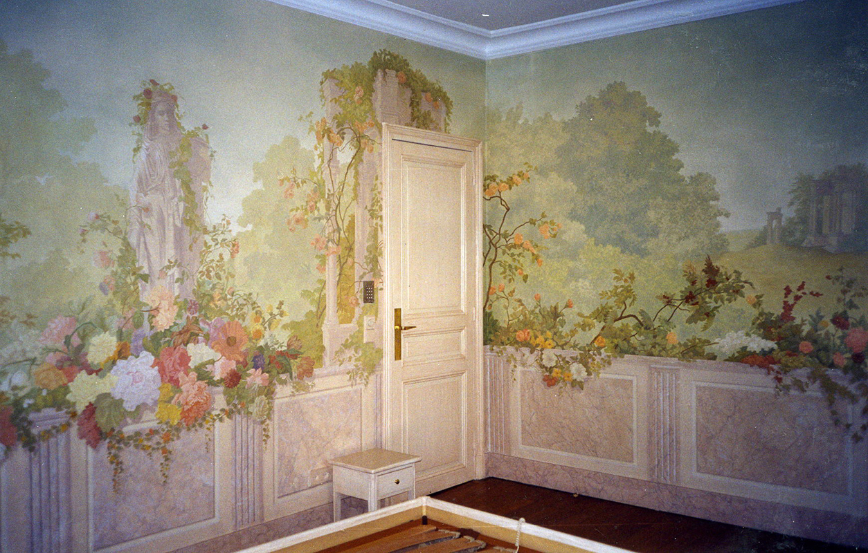 Trompe l'oeil papier peint Zuber, décoration chambre