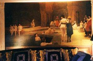 Toile peinte orientaliste, décoration murale, d'après Jean-Léon Gérôme