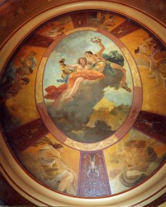 Plafond peint d'après Tiepolo et Simon Vouet