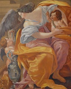 Fresque peinte d'apres Vouet