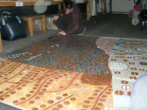 Ornementation peinte inspiration klimt