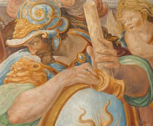 Fresque Peinture a fresco sur mortier chaux sable