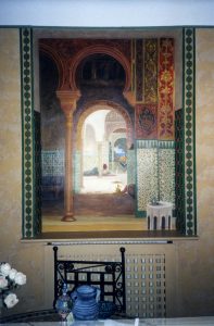 Peinture orientaliste, mur peint