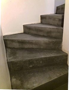 Escalier réalisé avec notre béton ciré
