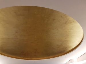 Plafond à la feuille d'or detail