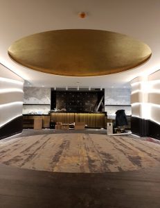 Plafond à la feuille d'or