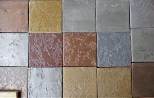 carreaux métalis, disponibles en plusieurs métaux,