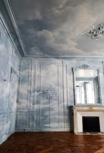 Ciel sur murs et plafond (projet pour Benjamin Craig)