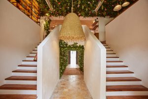 murs à la chaux marmorino du restaurant Bocca Nissa à Nice