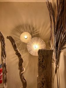 Chaux couleur sable pour les murs du restaurant Boccamar