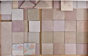 déclinaison du rose à la chaux, du rose pale au rose brun