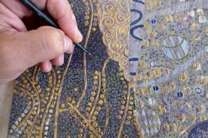 Ornementation peinte inspiration klimt